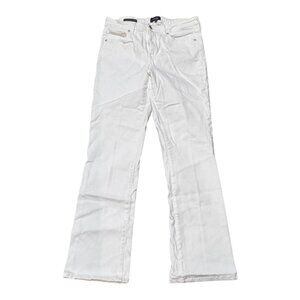 Nydj Barbara Bootcut White Denim Jeans Lift Tuck Technology Womens 6 Porkchop